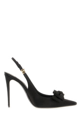 Black satin pumps -  | Wise