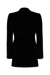 Black velvet blazer -  | Wise