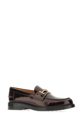 Burgundy leather loafers -  | Wise