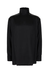 Black silk top -  | Wise