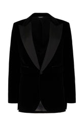 Black velvet blazer -  | Wise