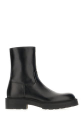 Black leather ankle boots -  | Wise