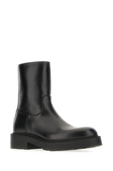 Black leather ankle boots -  | Wise