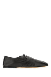 Black nappa leather lace-up shoes -  | Wise