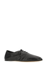 Black nappa leather lace-up shoes -  | Wise