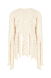 Ivory wool blend sweater -  | Wise