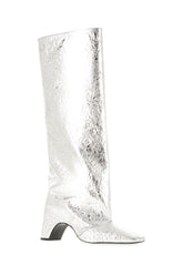 Silver leather Bridge boots -  | Wise