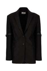 Black polyester blazer -  | Wise