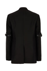 Black polyester blazer -  | Wise