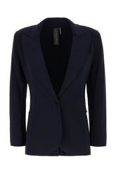 Navy blue polyester blend blazer -  | Wise