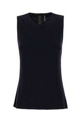 Midnight blue stretch polyester top -  | Wise