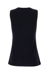 Midnight blue stretch polyester top -  | Wise