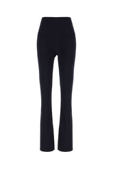 Midnight blue polyester blend pants -  | Wise