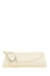 Ivory nappa leather small Cannolo shoulder bag -  | Wise