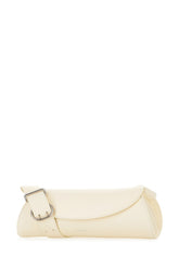 Ivory nappa leather small Cannolo shoulder bag -  | Wise