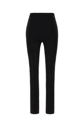 Black stretch nylon pants -  | Wise