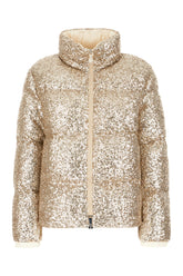 Embellished stretch polyester Anternes down jacket -  | Wise