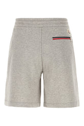 Grey cotton blend bermuda shorts -  | Wise