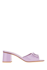 Sabot Slide in pelle lilla -  | Wise