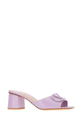 Sabot Slide in pelle lilla -  | Wise