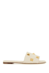 Ivory nappa leather slippers -  | Wise