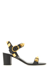 Black leather sandals -  | Wise