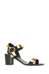 Black leather sandals -  | Wise