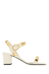 Ivory leather sandals -  | Wise