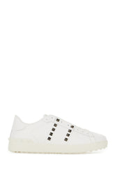 White leather Rockstud sneakers -  | Wise