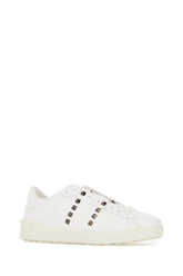 White leather Rockstud sneakers -  | Wise