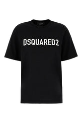 Black cotton oversize t-shirt -  | Wise