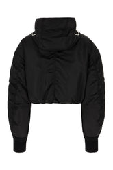 Black 6 Moncler Willow Smith nylon down jacket -  | Wise