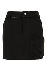 Black 6 Moncler Willow Smith cotton mini skirt -  | Wise