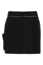 Black 6 Moncler Willow Smith cotton mini skirt -  | Wise