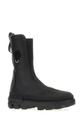 Black 6 Moncler Willow Smith leather boots -  | Wise