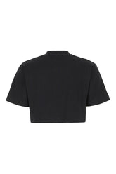 Black stretch cotton t-shirt -  | Wise