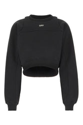 Black cotton sweatshirt -  | Wise