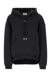 Black cotton oversize sweatshirt -  | Wise