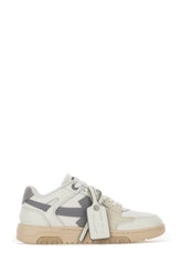 Two-tone leather and polyester Out Off Office sneakers -  | Wise