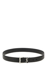 Black leather belt -  | Wise