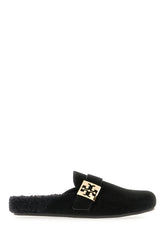 Slippers Mellow in pelle scamosciata nera -  | Wise