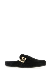 Black suede Mellow slippers -  | Wise