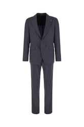 Melange blue wool suit -  | Wise