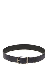 Midnight blue leather reversible belt -  | Wise