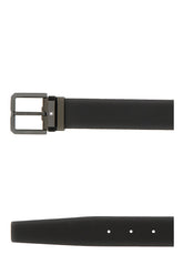 Black leather belt -  | Wise