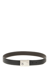 Black leather reversible belt -  | Wise