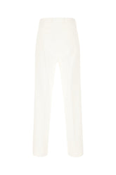 Pantalone in cotone stretch bianco -  | Wise