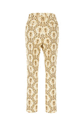 Embroidered polyester blend pants -  | Wise