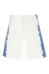 Bermuda in denim stretch bianco -  | Wise