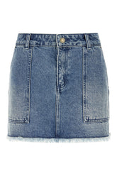 Denim mini skirt -  | Wise